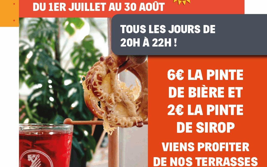 HAPPY HOURS – ÉTÉ