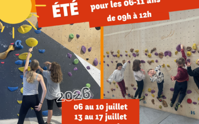 stages escalade été